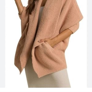 Barefoot Dreams Chevron Ribbed Cardigan L/XL